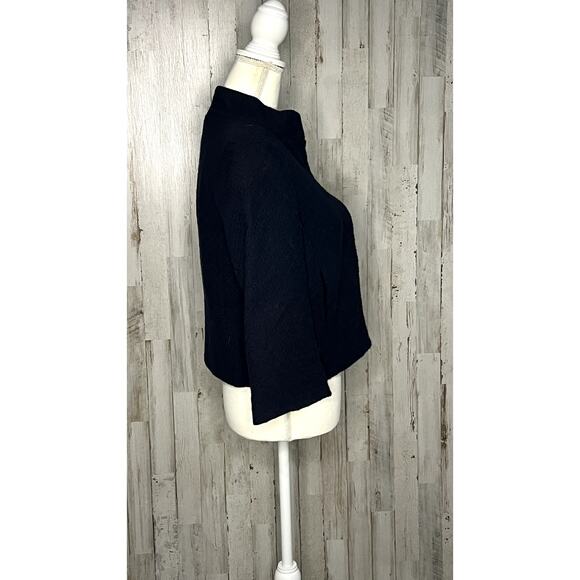 Isaac Mizrahi for Target Women's Navy Blue Tweed Jacket Size 6 - Picture 2 of 6